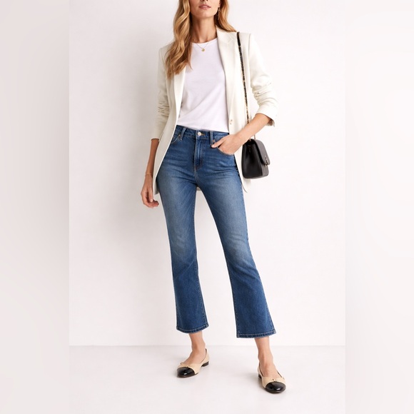 Frame Denim Denim - FRAME Le Crop Mini Boot Jeans 28 Cropped Bootcut Mid Rise Designer Denim